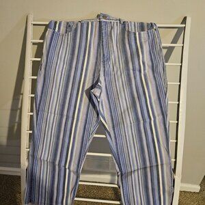 Bill Blass Capri Jeans Blue-Multi. Size 12